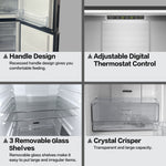 Truarctic  TRBM1224SV Bottom Freezer Refrigerator