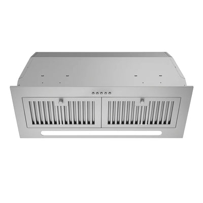 TruArctic TAIN28SS Cabinet Insert, 30 inch Exterior Width, Under-Cabinet, 400 CFM, LED, Dishwasher Safe Filters, Stainless Steel colour