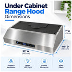 TruArctic TAUC30BLSS Range Hood